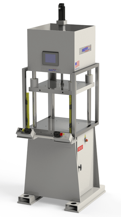 Neff Press E-Series 4-post electric servo hydraulic press - 0.5 ton bench model