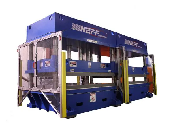 A large machine is shown with two levels.