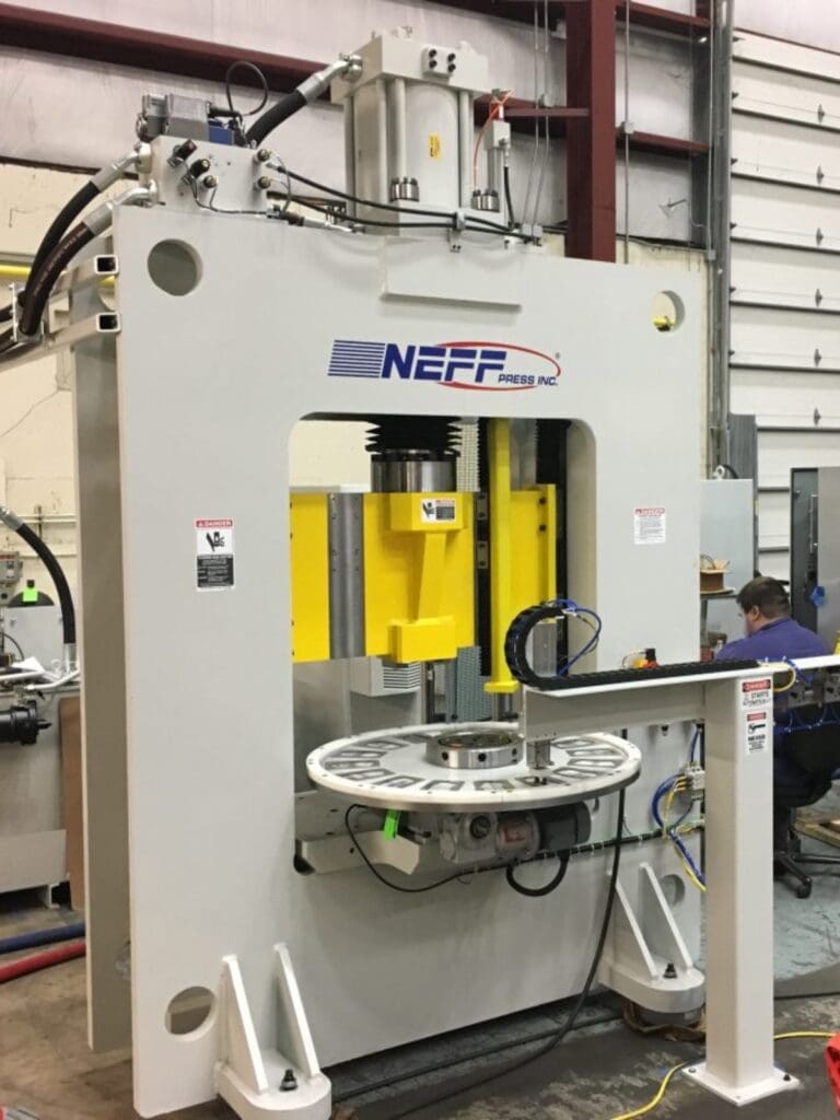 Neff Press custom hydraulic press at manufacturing or customer installation site