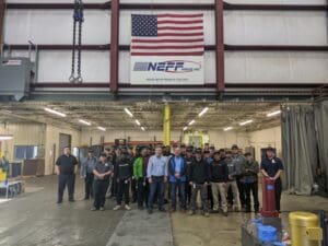 Neff Press hydraulic press at customer or manufacturing facility