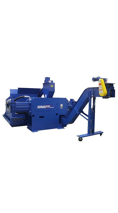 Neff Press metal briquetting press for compressing metal scrap and turnings