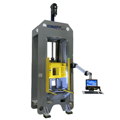 Neff Press electric rail-guided hydraulic press