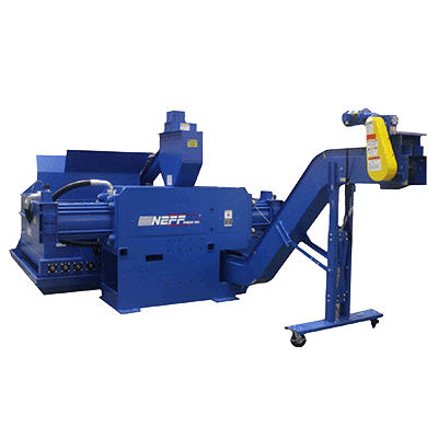 Metal briquetting press for scrap metal recycling - Neff Press
