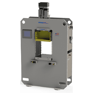 Neff Press electric rail-guided press model icons and specifications graphic