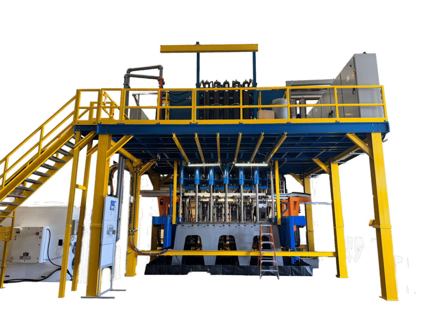 Neff Press can-making production line with custom hydraulic presses