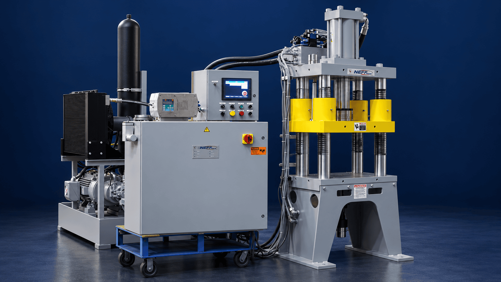 Completed Neff explosion-proof hydraulic press